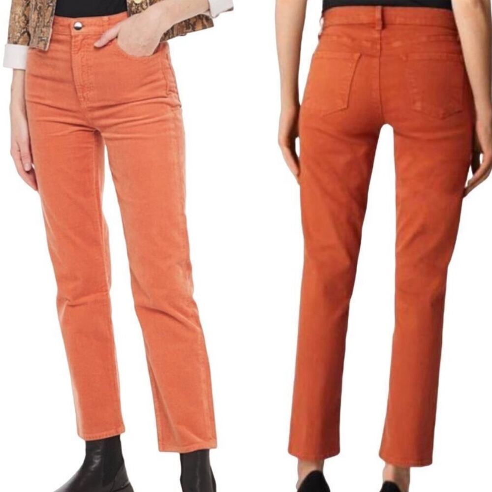 J Brand Adele Straight Leg Jeans Size 25 Women’s High Rise Lazlo Burnt Orange